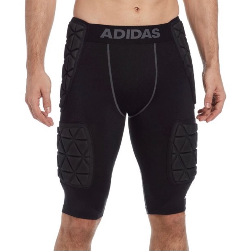 Adidas Black Padded Compression Shorts Large